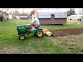 John Deere 212 with a 31 Roto Tiller