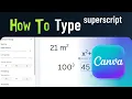 How to Type Superscript in Canva New Tutorial