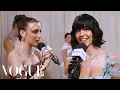 Sydney Sweeney s Stunning Black Wig Miu Miu Dress Met Gala 2024 With Emma Chamberlain Vogue