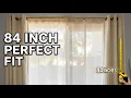 84-Inch Curtains on a Standard 72 x 80 Sliding Glass Door Real-Life Example