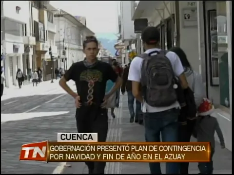 Gobernación presentó plan de contingencia por navidad y fin de año en el Azuay