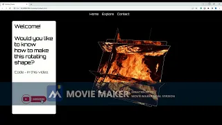 3D Rotating Cube Rubik using HTML CSS and JavaScript Tutorial
