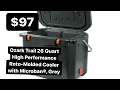 Ozark Trail 26 Quart High Performance Roto-Molded Cooler with Microban Grey