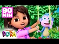 Lagu 90 MINUTES of Action-Packed Adventures with Dora! #5 | Dora \u0026 Friends