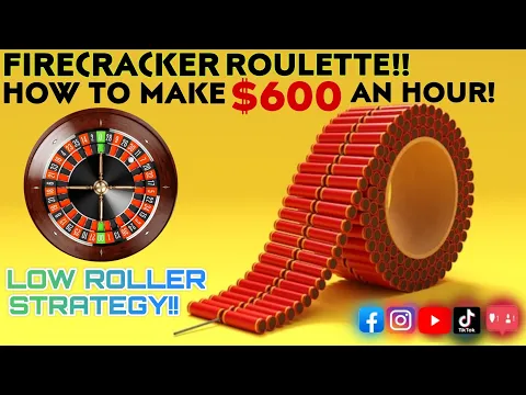 Download MP3 GREAT WAY TO MAKE AVERAGE $600 AN HOUR USING THE LOW BUGET FIRECRACKER ROULETTE STRATEGY! SAVE THIS🙃