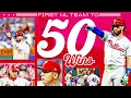 The Phillies become the NL s first team to 50 WINS in 2024 Bryce Trea Bohm Schwarber MORE