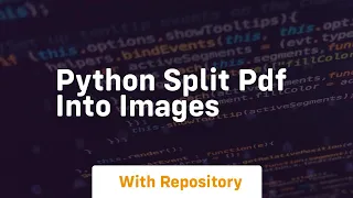 python split pdf into images