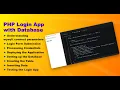 Build a Login Application in PHP with MySQL Database