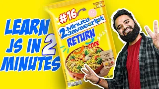 Return in JavaScript 2 Minute JS JavaScript Tutorials in Hindi Part 16