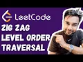 Zig Zag Traversal LeetCode 103 Full Solution with visuals and a little trick Study Algorithms