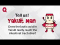 Does the lactic acid in Yakult really reach the intestinal tract alive