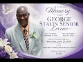 George Levene Thanksgiving Service