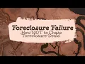 Foreclosure Failure - How NOT to Chase Foreclosure Deals
