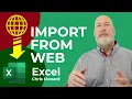 Excel Import Data from the Web - Great Time Saving Feature