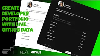Build an Amazing Developer Portfolio w GitHub API Next Js Typescript Tailwind CSS