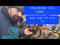 My Stihl chainsaw leaks oil by muffler THE 3 FIX EVERYONE NEEDS TO KNOW