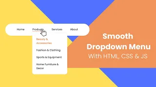 Build DROPDOWN With HTML CSS JS Beginner Friendly Step by Step Guide