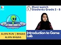 Game Lab in Code org Lesson Alien Run Complete Code using JavaScript Coding Blocks Junior