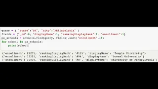 Python NoSQL with MongoDB