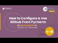 How to configure and use github from pycharm Odoo 15 Technical s