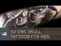 50 Owl Skull Tattoos For Men