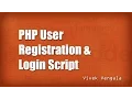 PHP User Registration Login System Script