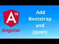 How to Add Bootstrap and Jquery to Angular Install bootstrap and Jquery in angular app