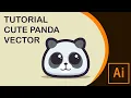 tutorial make cute panda - adobe illustrator cc 2019