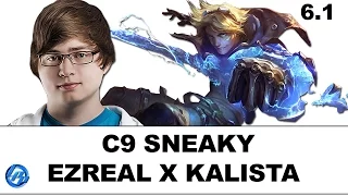 C9 Sneaky(Ezreal) vs Gosu(Kalista) - NA Duo Rush