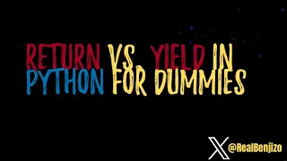 Return Vs Yield for Dummies