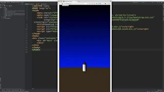 Speaking Countdown and 3D Rocket Launch with Web p5 js and JavaScript