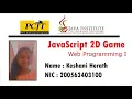 JavaScript 2D Game Project Selection Program Java Institute Keshani Adithya Herath