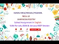 MEG 18 SOLVED ASSIGNMENT in English IGNOU MEG 18 Solved Assignment July 2026 Jan 2027 MEG