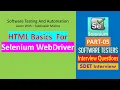 05 - Basics of HTML for Selenium WebDriver