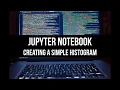 Creating a simple histogram with Jupyter Notebook