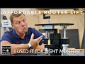 Very Affordable router lift I used for 8 months China Tools 36