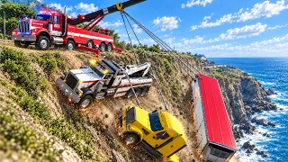 My Competition FAILED This DANGEROUS Cliff Recovery in GTA 5 RP