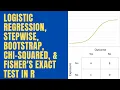 Logistic Regression with Variable Selection and Categorical Data Analysis in R