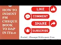 How to indent PostMaster cheque book to DAP Complete Process in IT2 0 Postal - champs