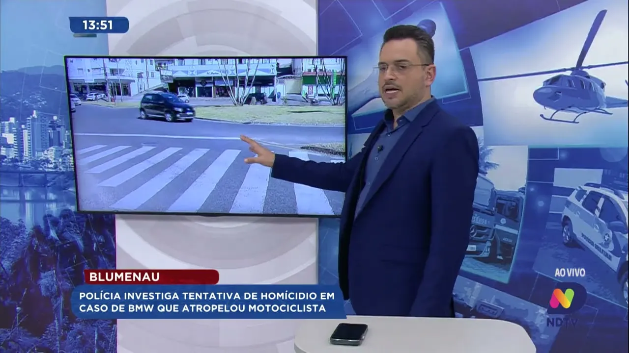Polícia investiga tentativa de homícidio em caso de BMW que atropelou motociclista
