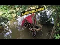 Lagu Camping hujan deras // banjir hampir menenggelamkan rumah pohon // terpaksa pindah tempat bermalam