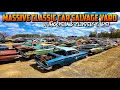 MASSIVE CLASSIC CAR JUNK YARD THOUSANDS of CLASSIC CARS Classic Car Salvage Yard Junktown USA