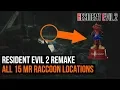 Download Lagu All 15 Mr Raccoon locations in Resident Evil 2 remake - Mr Raccoon guide