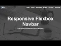 Responsive Flexbox Navbar No JS