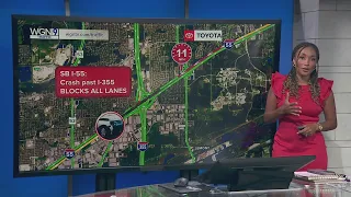 Crash shuts down portion of I-55 in Bolingbrook ahead of rush hour