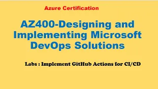 AZ-400 Lab Implement GitHub Actions for Azure Web Apps