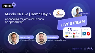 Mundo HR Live Demo Day x Cognos Online conoce las mejores soluciones en aprendizaje