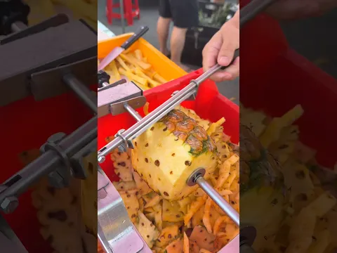 The Fastest & Smartest Pineapple Cutting Skill! ⏱️🍍