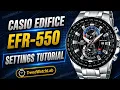 Casio Edifice Time and Date settings for EFR-550 TrendWatchLab Casio Edifice