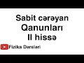 Sabit cərəyan qanunları (part II)